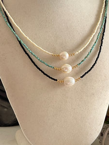 Pearl & Seed Bead Necklace